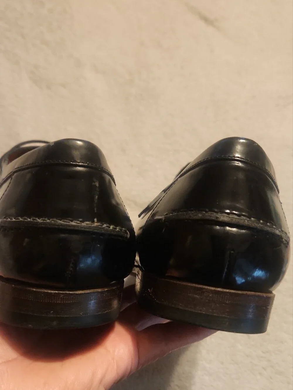 Gucci Black Leather Lace-Up Derbies with Stitched Apron - Picture 7 of 11